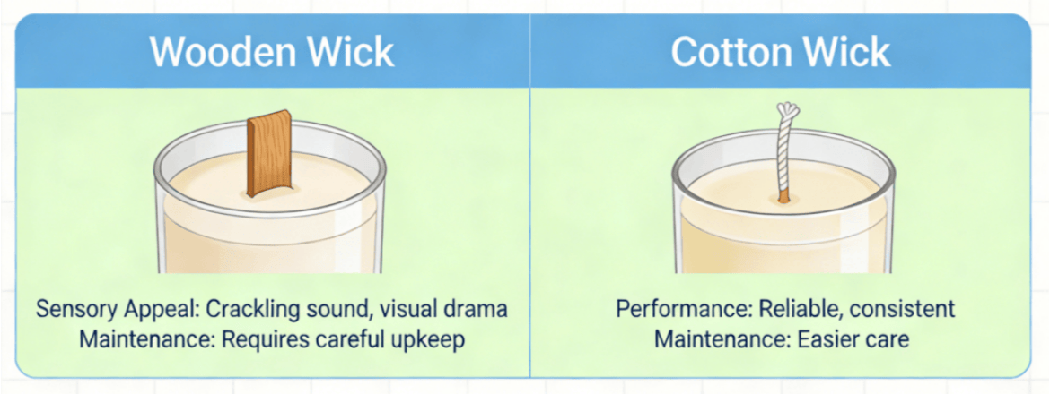 Wooden Wick vs Cotton Wick