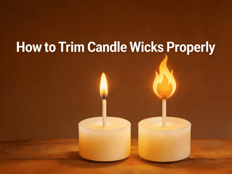 How to Trim Candle Wicks Properly