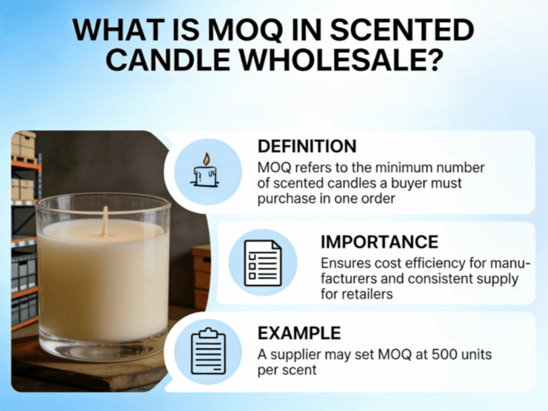MOQ in Scented Candle Wholesale