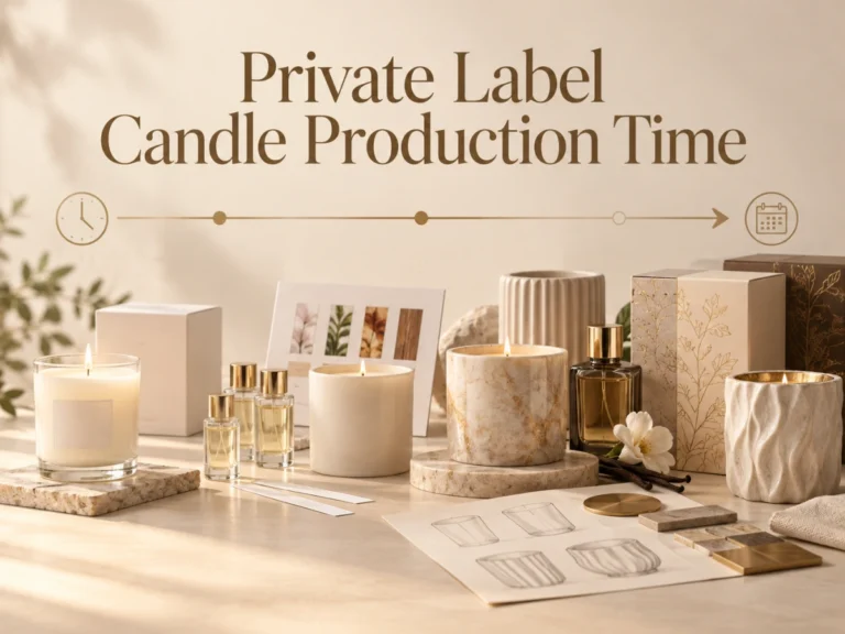 Private label candle production time