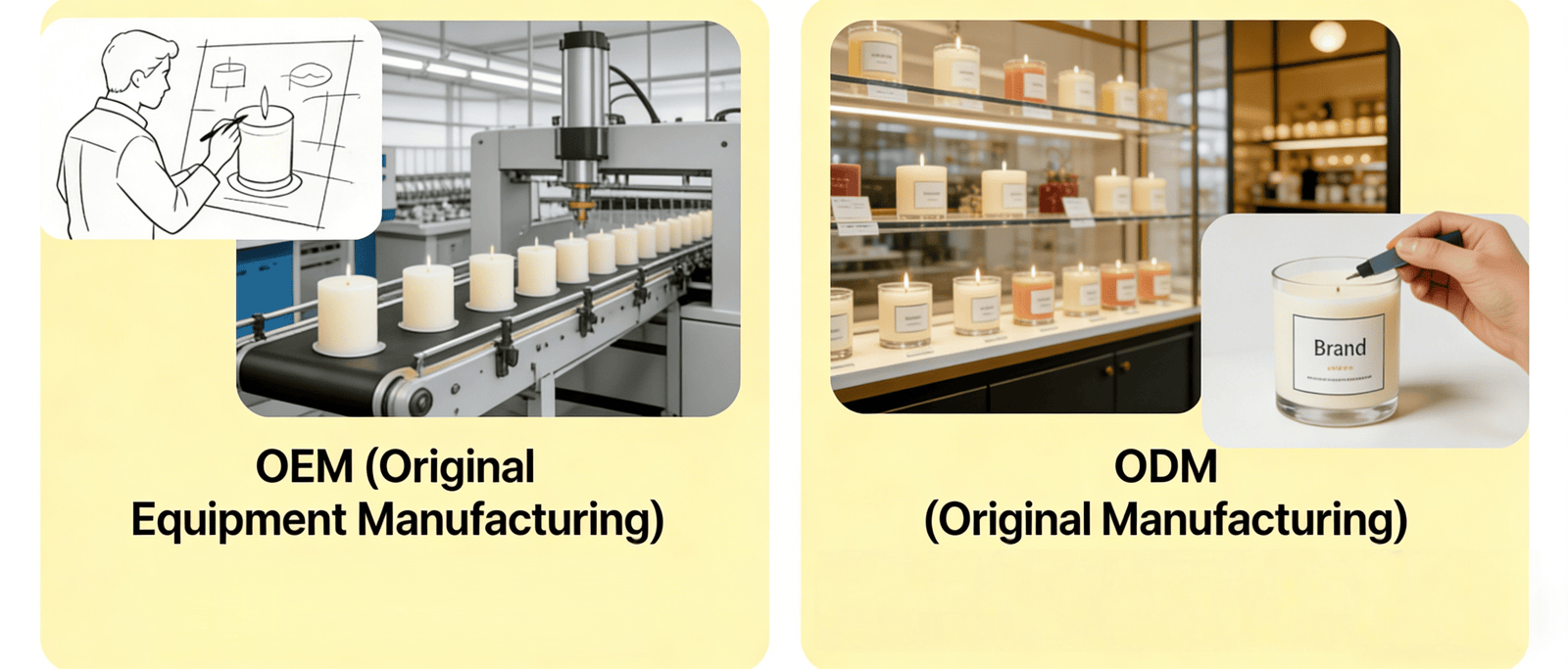 OEM vs ODM Scented Candles