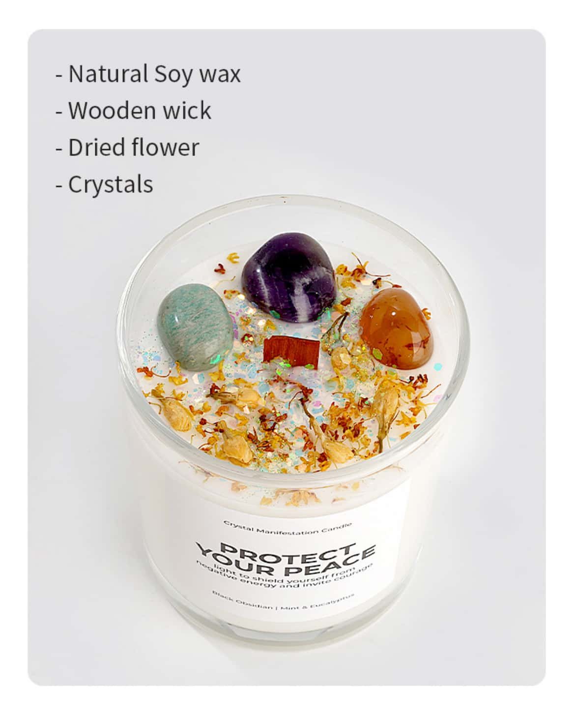 White Label Scented Candle Details