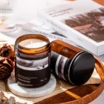 Amber Glass Scented Candles Wholesale Main image