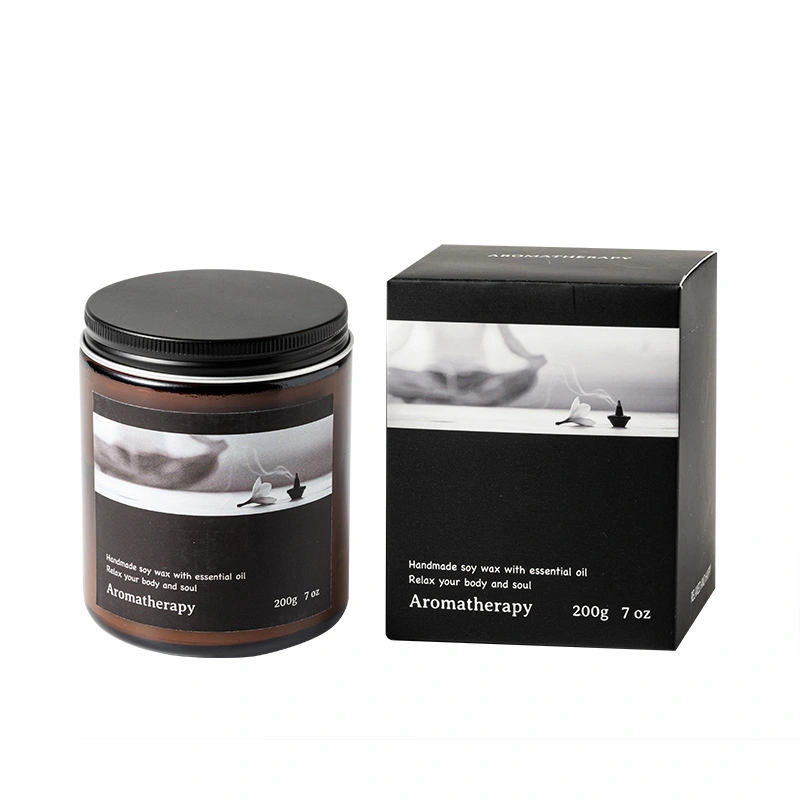 Amber Glass Scented Candles Wholesale Main image