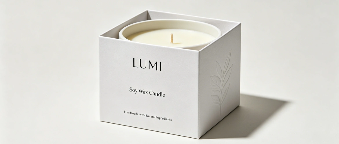 Minimalist Candle Packaging