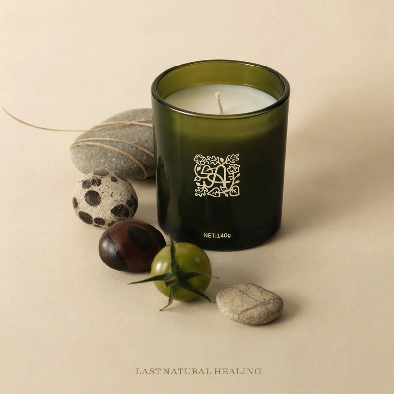 Gold Foil Glass Jar Candles