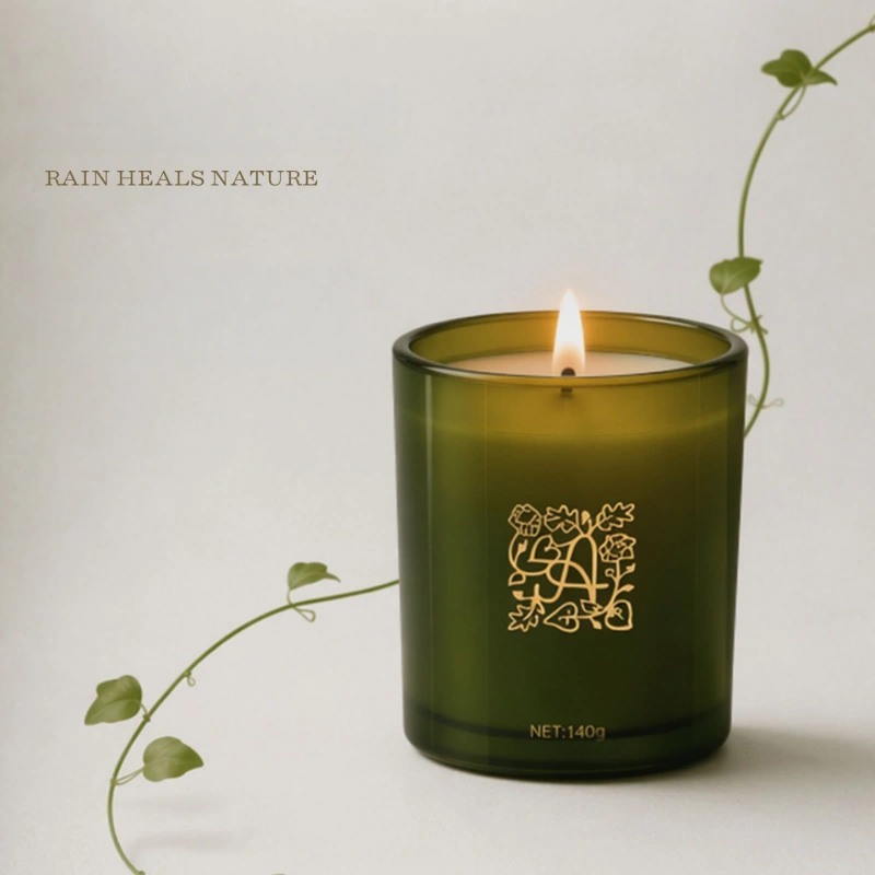 Gold Foil Glass Jar Candles