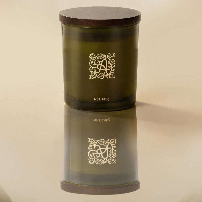 Gold Foil Glass Jar Candles