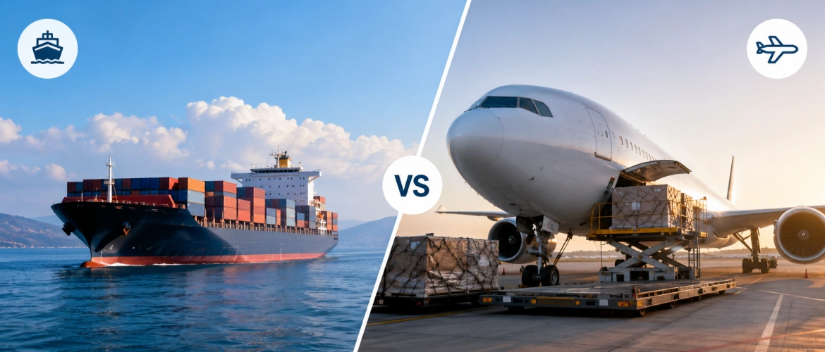 Sea Freight vs Air Freight for Candle Shipping