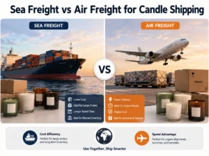Sea Freight vs Air Freight for Candle Shipping