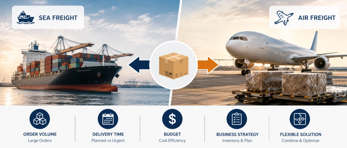 Sea Freight vs Air Freight for Candle Shipping