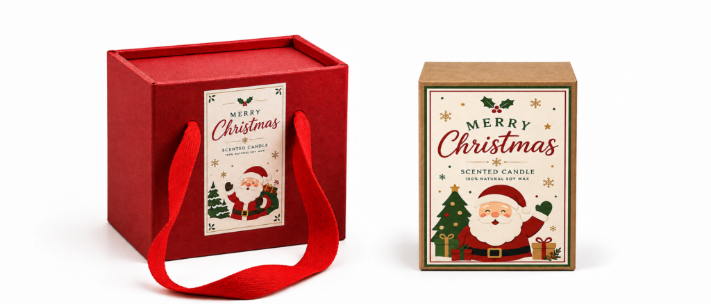 Custom Christmas candles