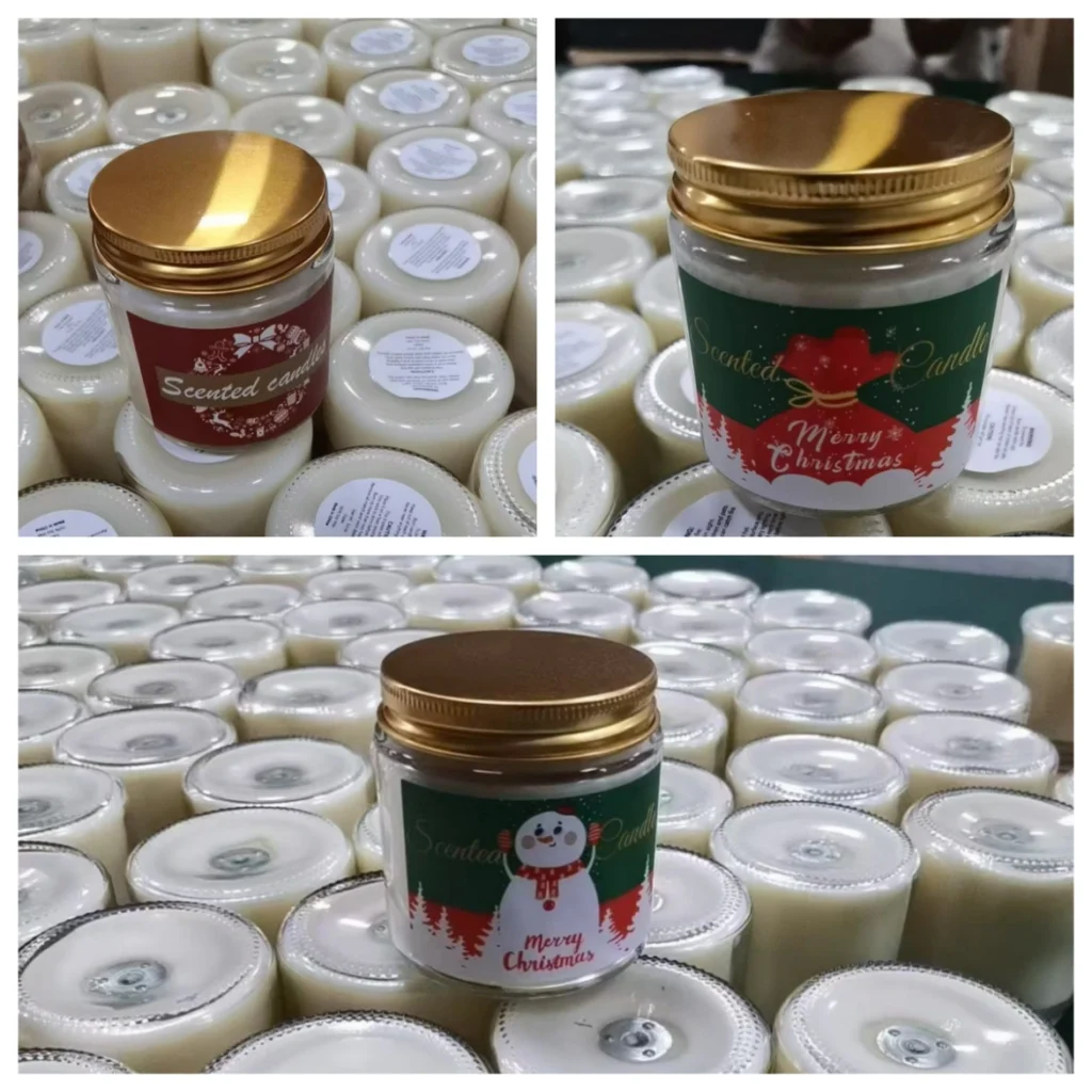Custom Christmas candles