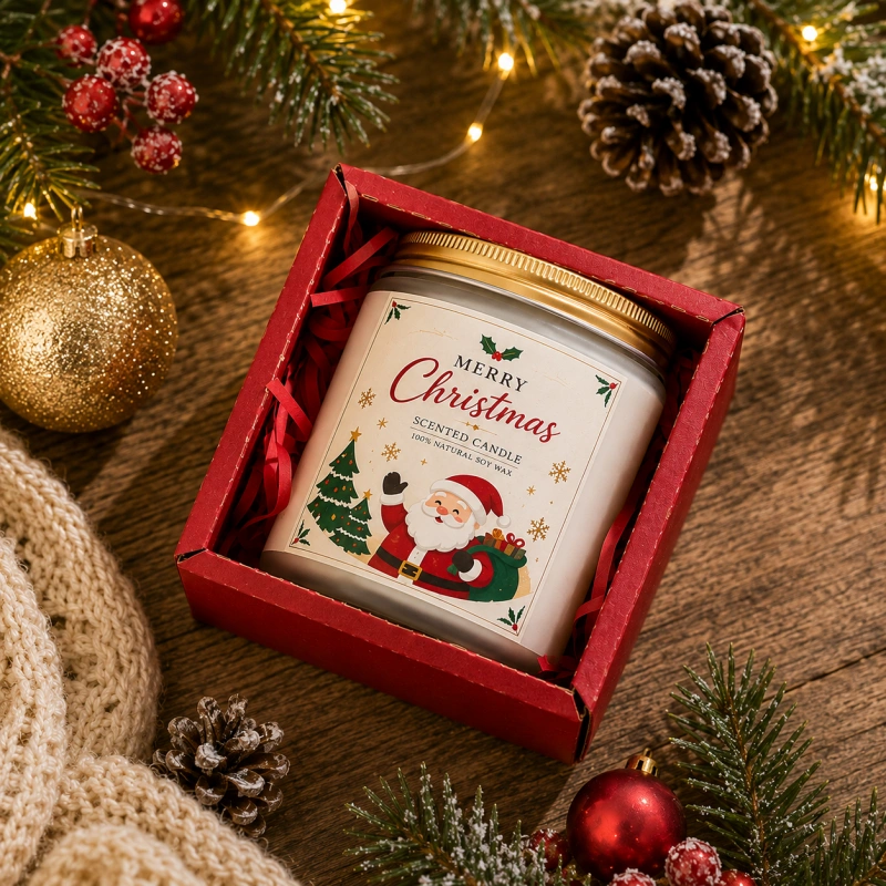 Custom Christmas candles