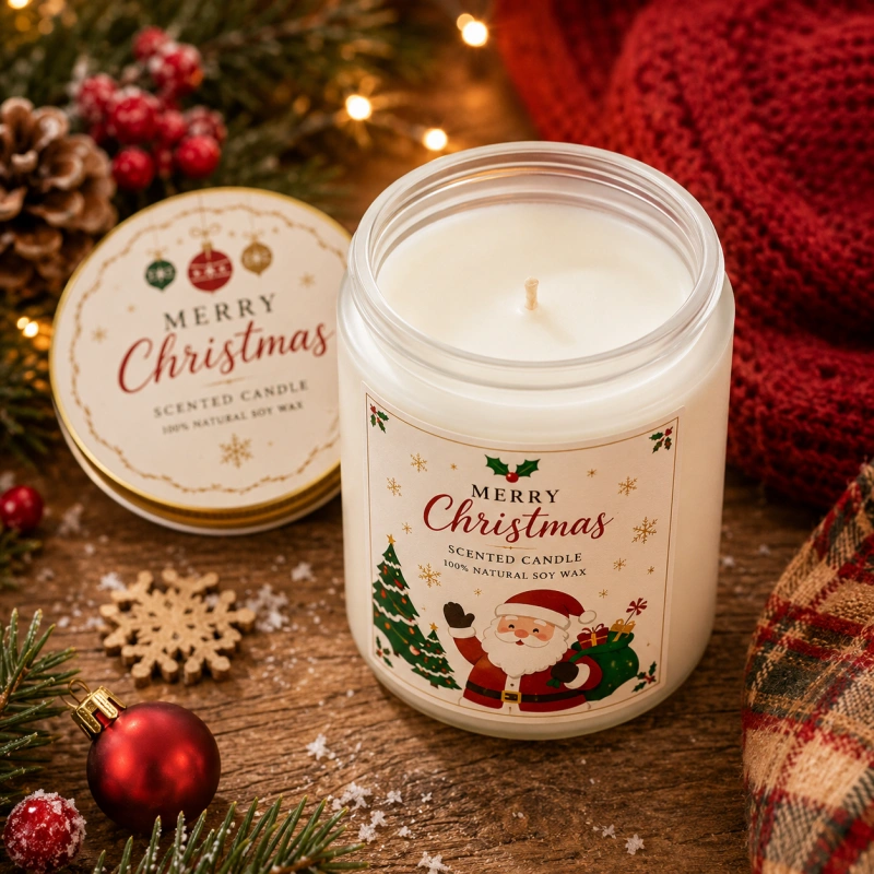 Custom Christmas candles