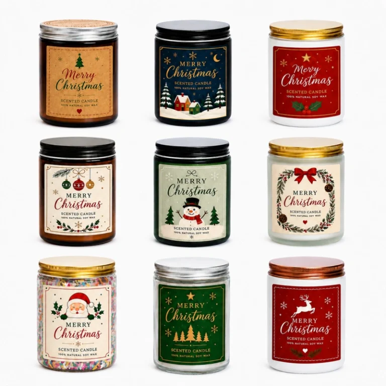 Custom Christmas candles