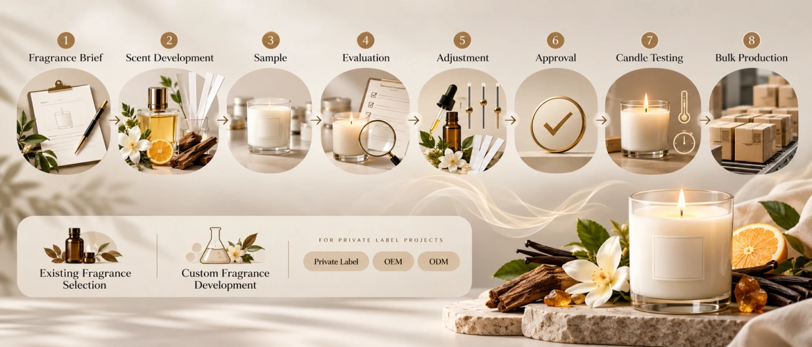Custom candle fragrance development