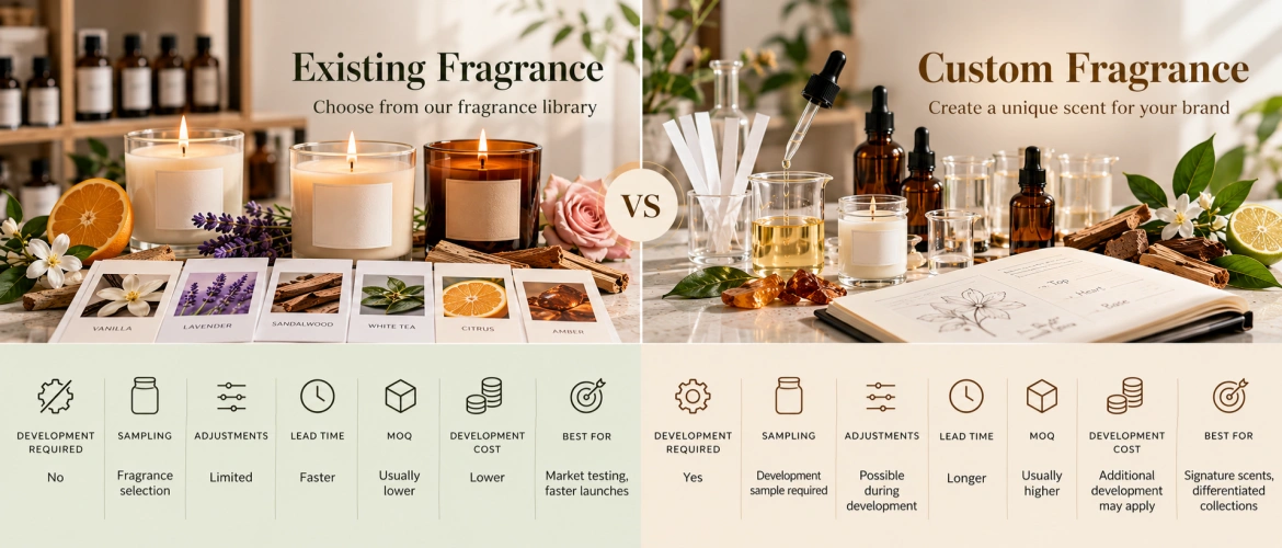 Custom candle fragrance development